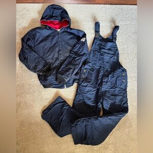Men’s Size Large Tyndale FR Coat and Insulated Bib Overalls